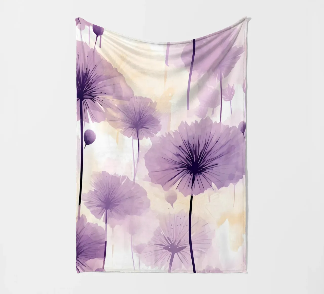 Dente di leone viola coperta in pile da Botanical Pattern House