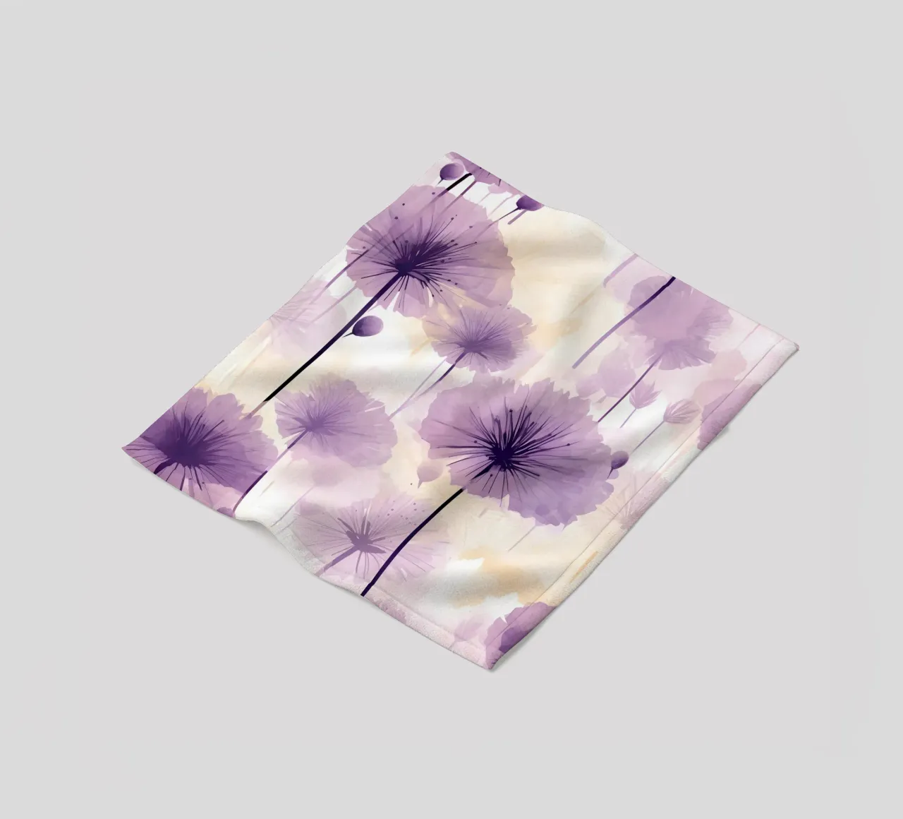 Dente di leone viola coperta in pile da Botanical Pattern House