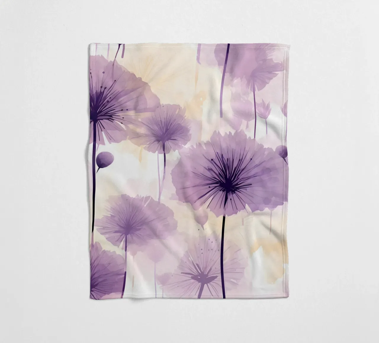 Dente di leone viola coperta in pile da Botanical Pattern House