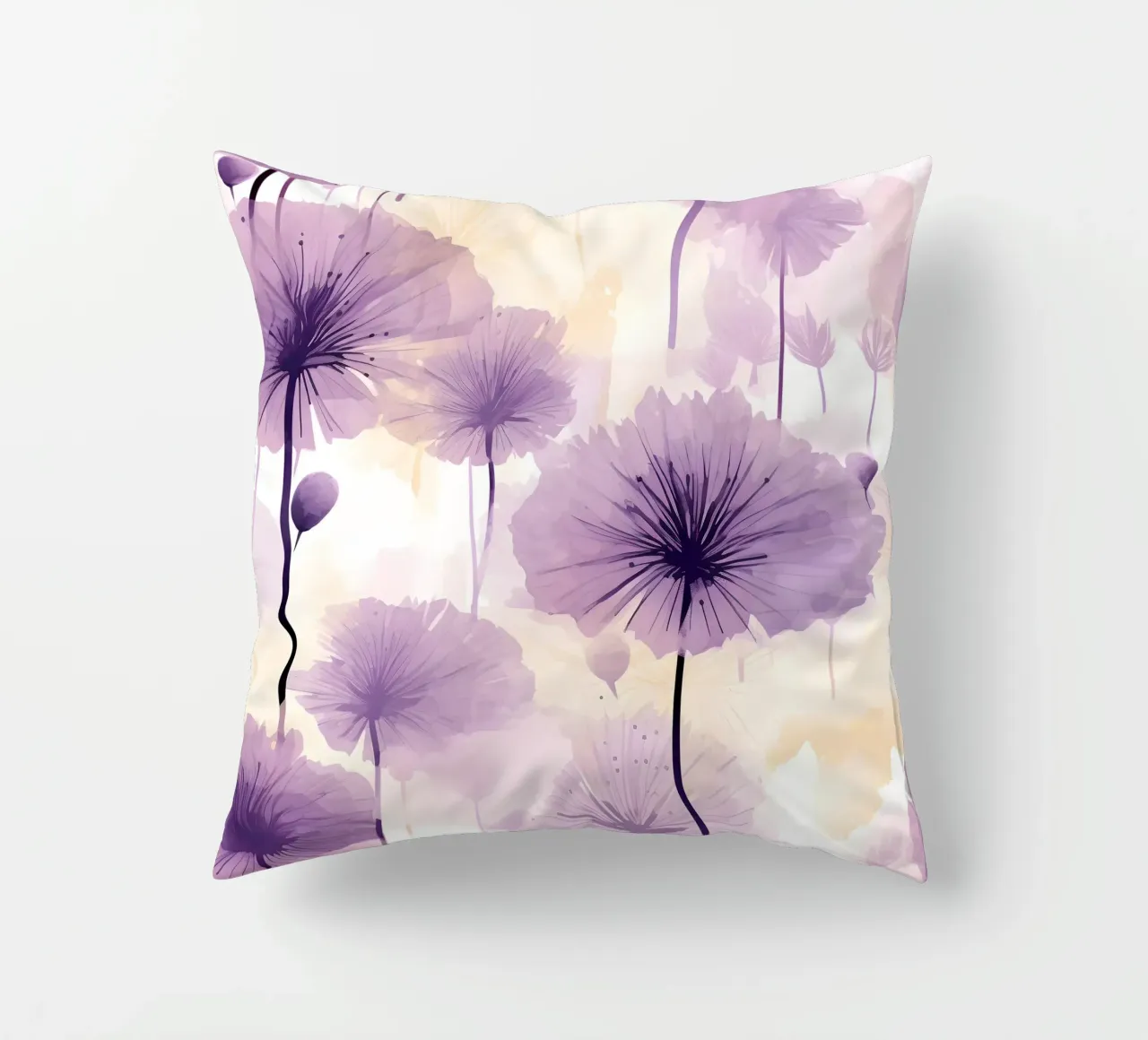 Dente di leone viola cuscino da Botanical Pattern House