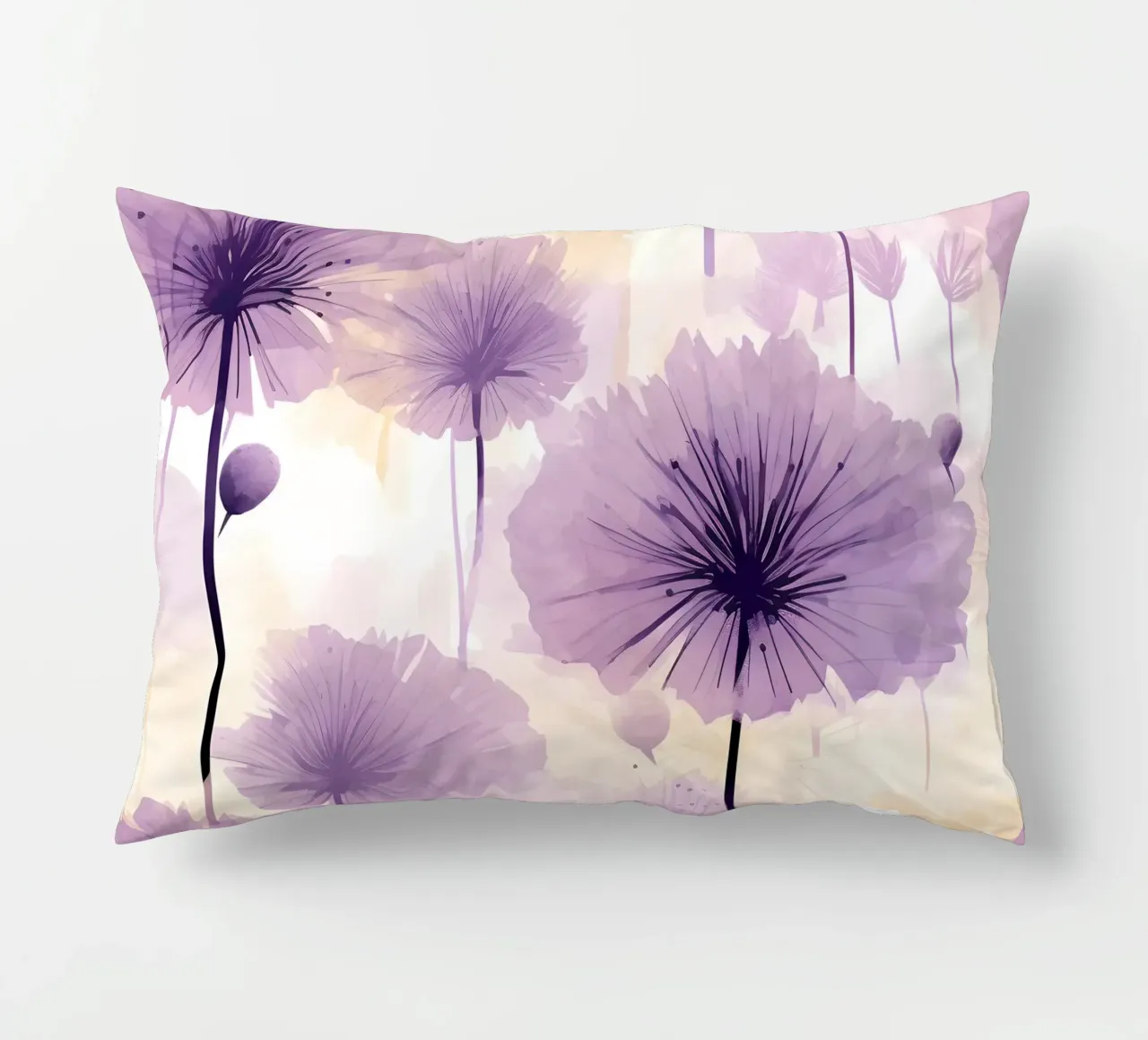 Dente di leone viola cuscino da Botanical Pattern House