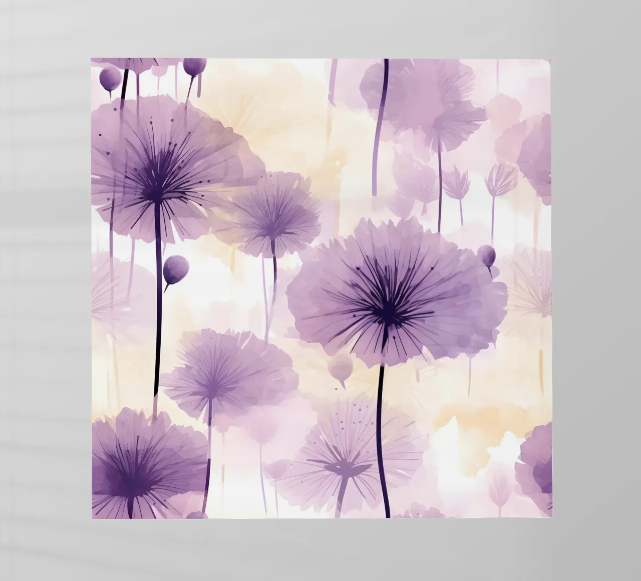 Dente di leone viola pellicola backlit da Botanical Pattern House