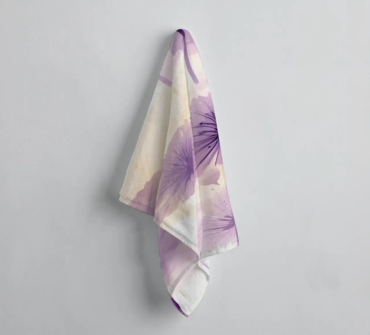 Purple Dandelions towel by Botanical Pattern House
