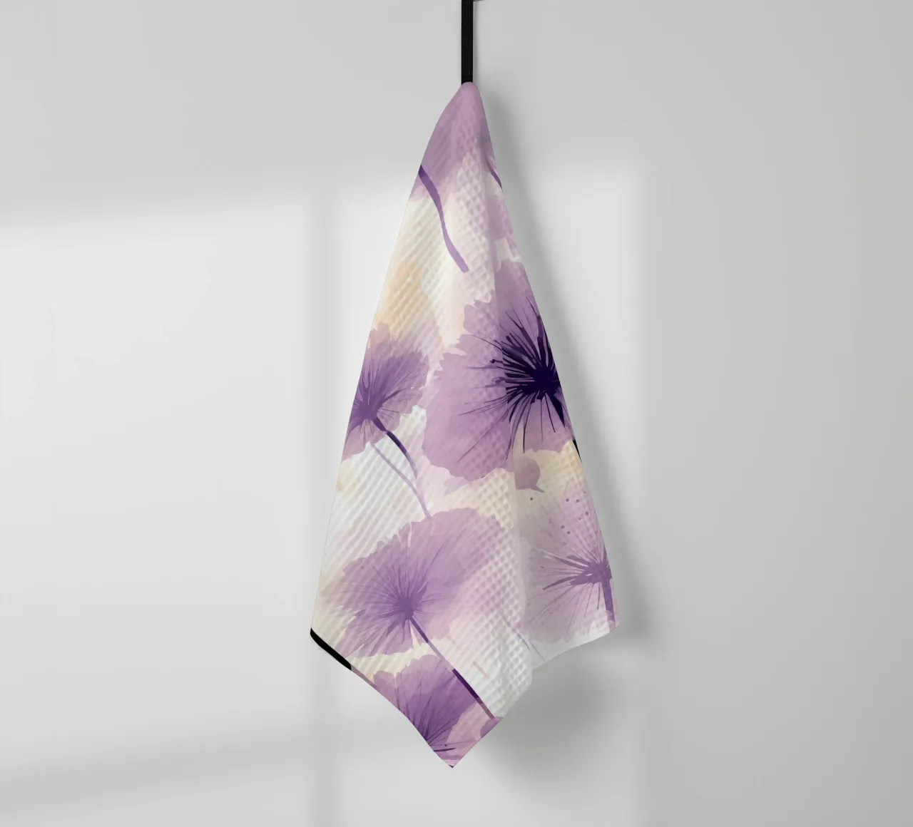 Dente di leone viola canovaccio da cucina da Botanical Pattern House