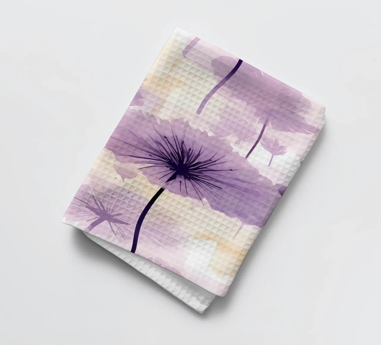 Dente di leone viola canovaccio da cucina da Botanical Pattern House