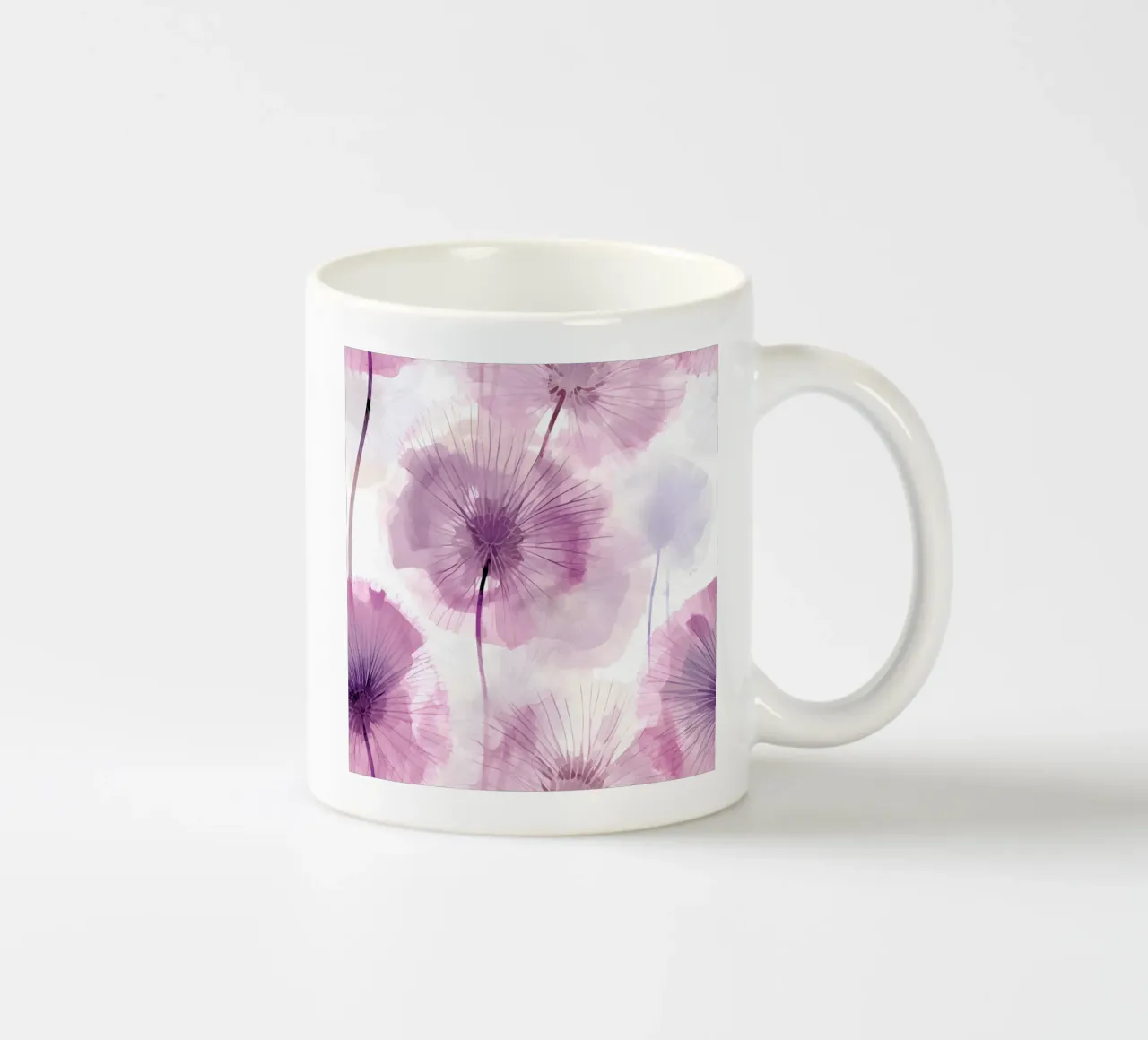 Dente di leone viola tazza in ceramica da Botanical Pattern House