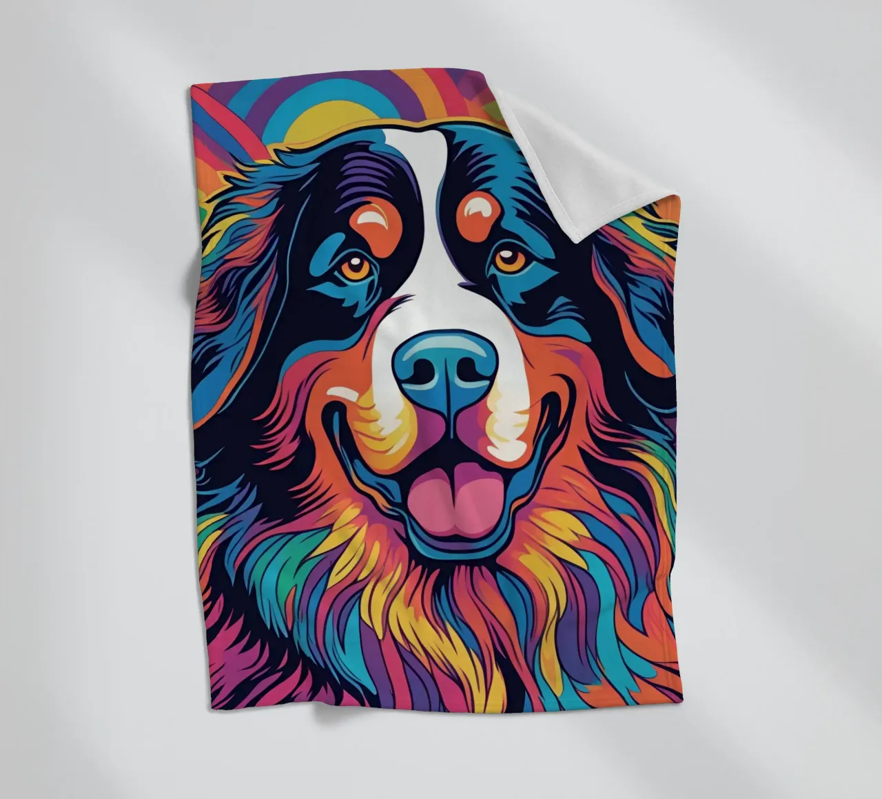 Bernersennen in Bunt #7 fleece blanket by Yumis.Beargang.and.Me