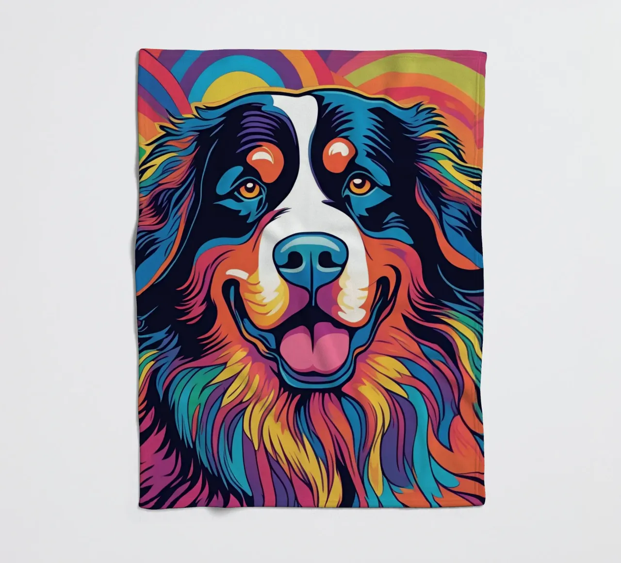 Bernersennen in Bunt #7 fleece blanket by Yumis.Beargang.and.Me