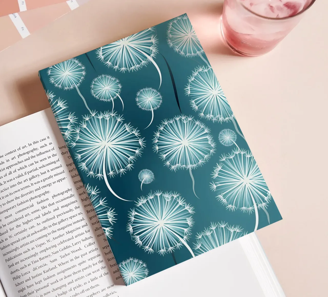 Soft Dandelions notebook by Botanical Pattern House