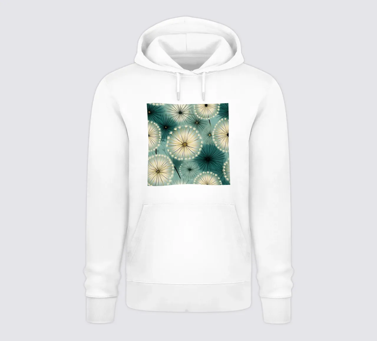 Soft Dandelions hoodie by Botanical Pattern House