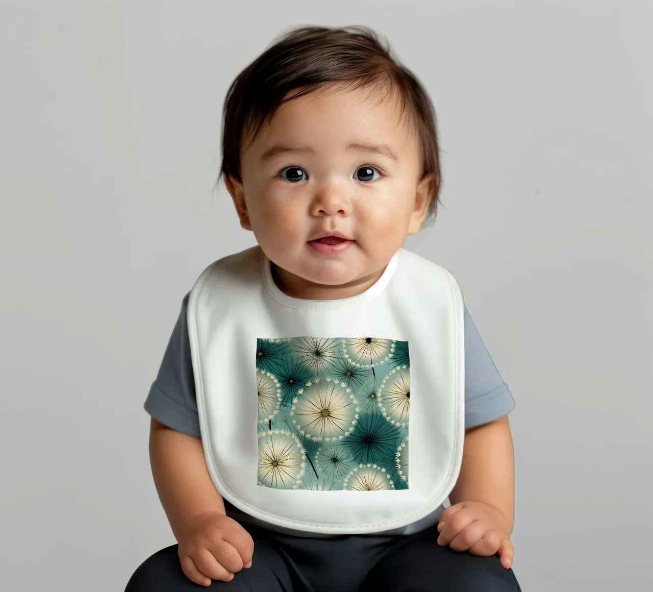 Zarter Löwenzahn Babylätzchen von Botanical Pattern House