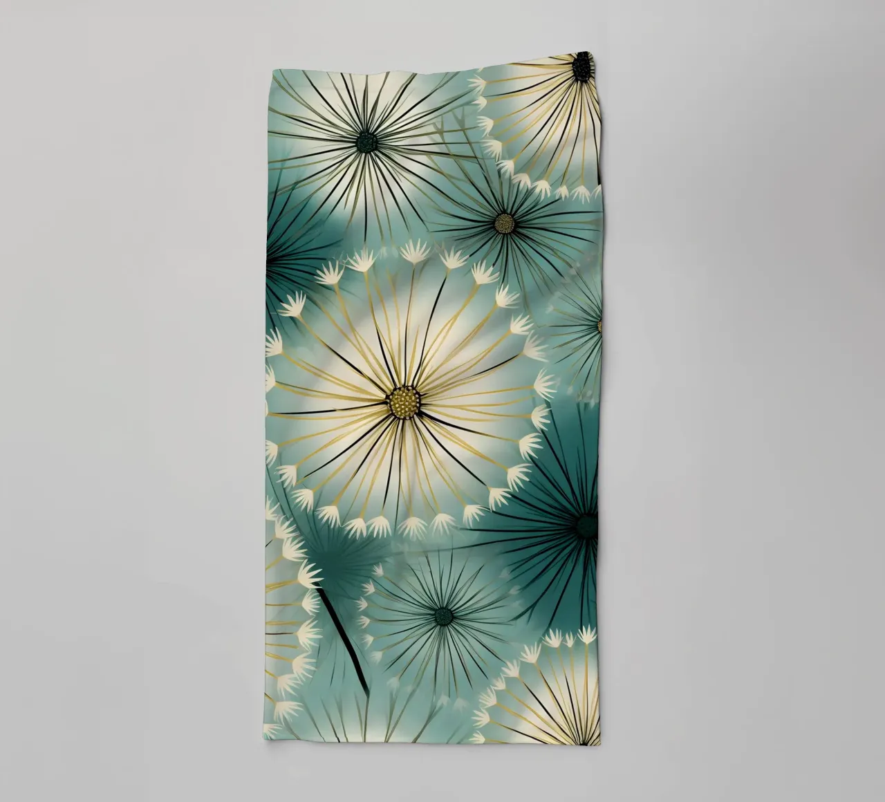 Soft Dandelions towel by Botanical Pattern House