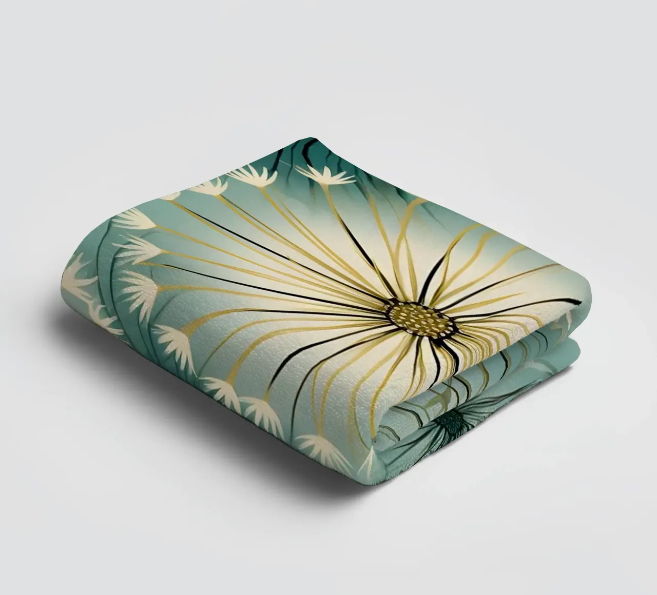Soft Dandelions towel by Botanical Pattern House