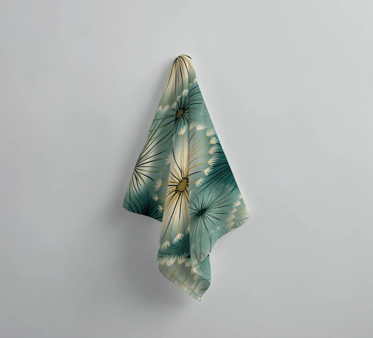 Soft Dandelions towel by Botanical Pattern House