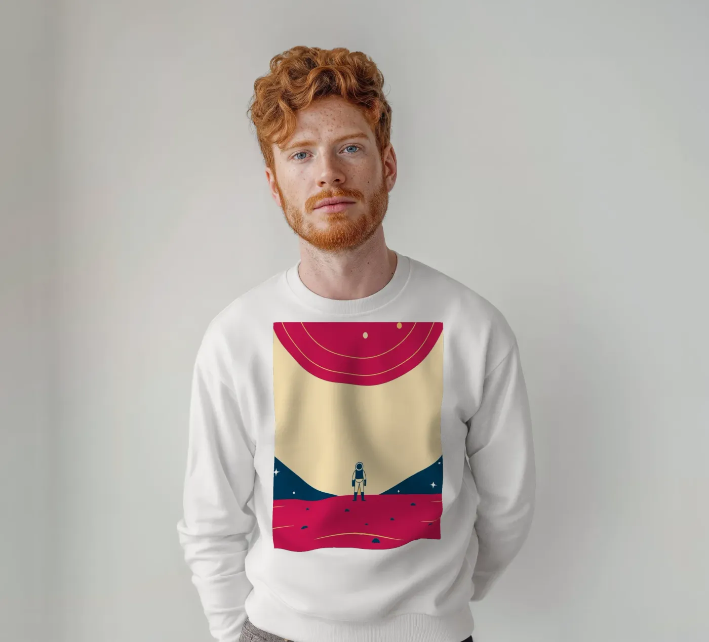Outer space sweatshirt by TODAY'S SHOP