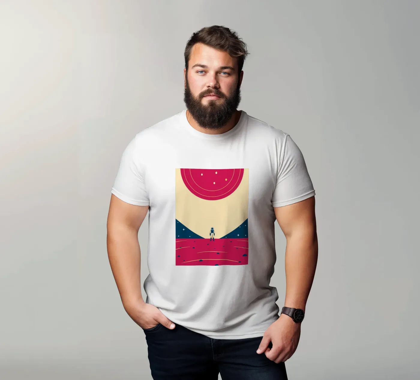 Outer space t-shirt by TODAY'S SHOP