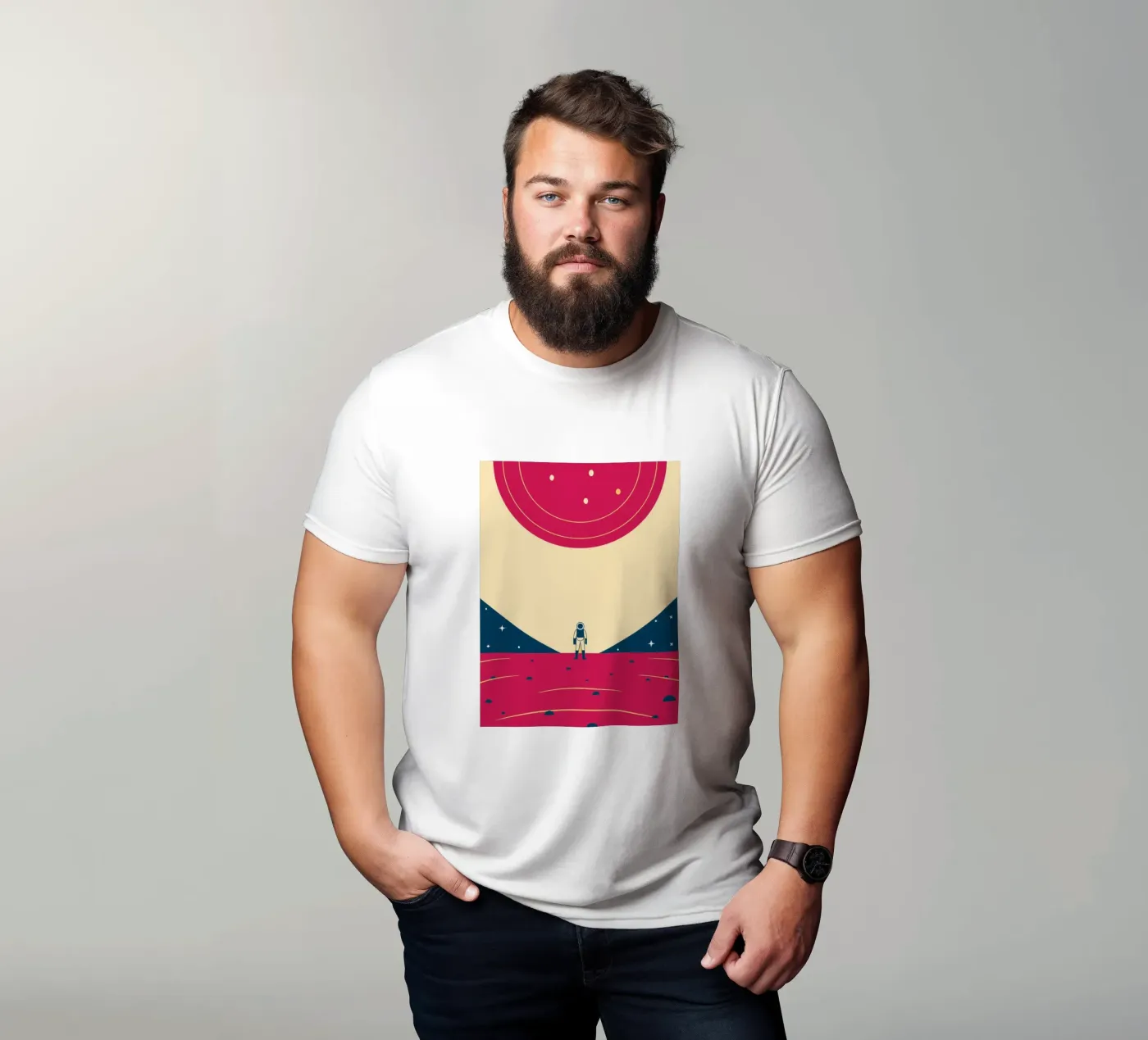 Outer space t-shirt by TODAY'S SHOP