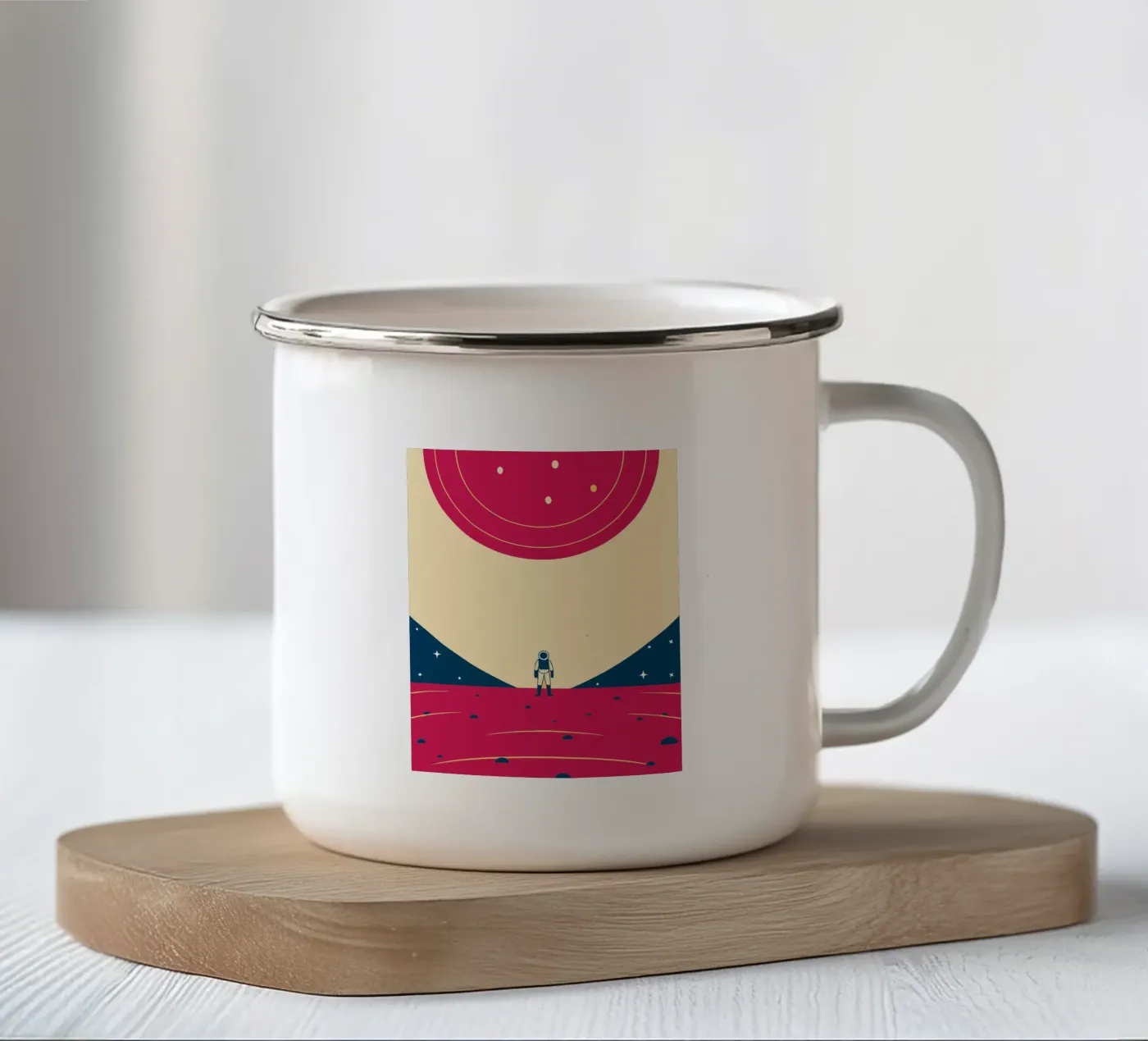 Outer space enamel mug by TODAY'S SHOP