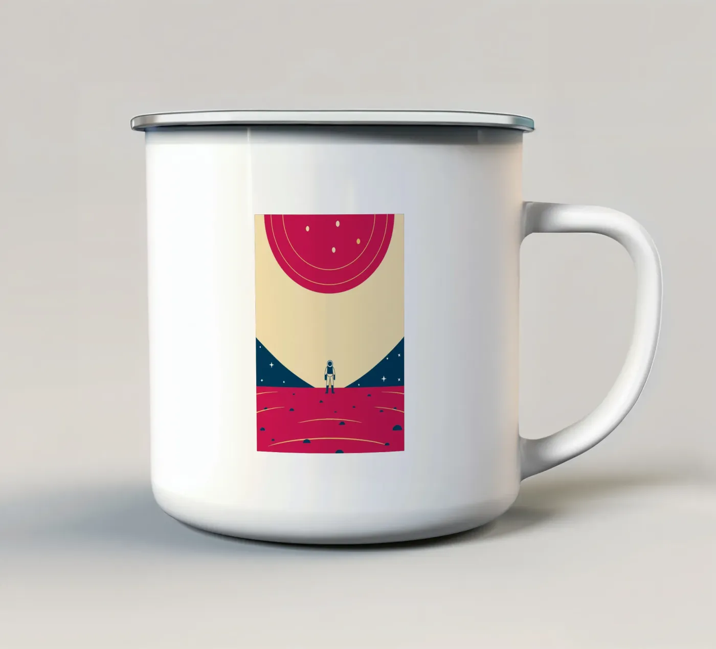Outer space enamel mug by TODAY'S SHOP