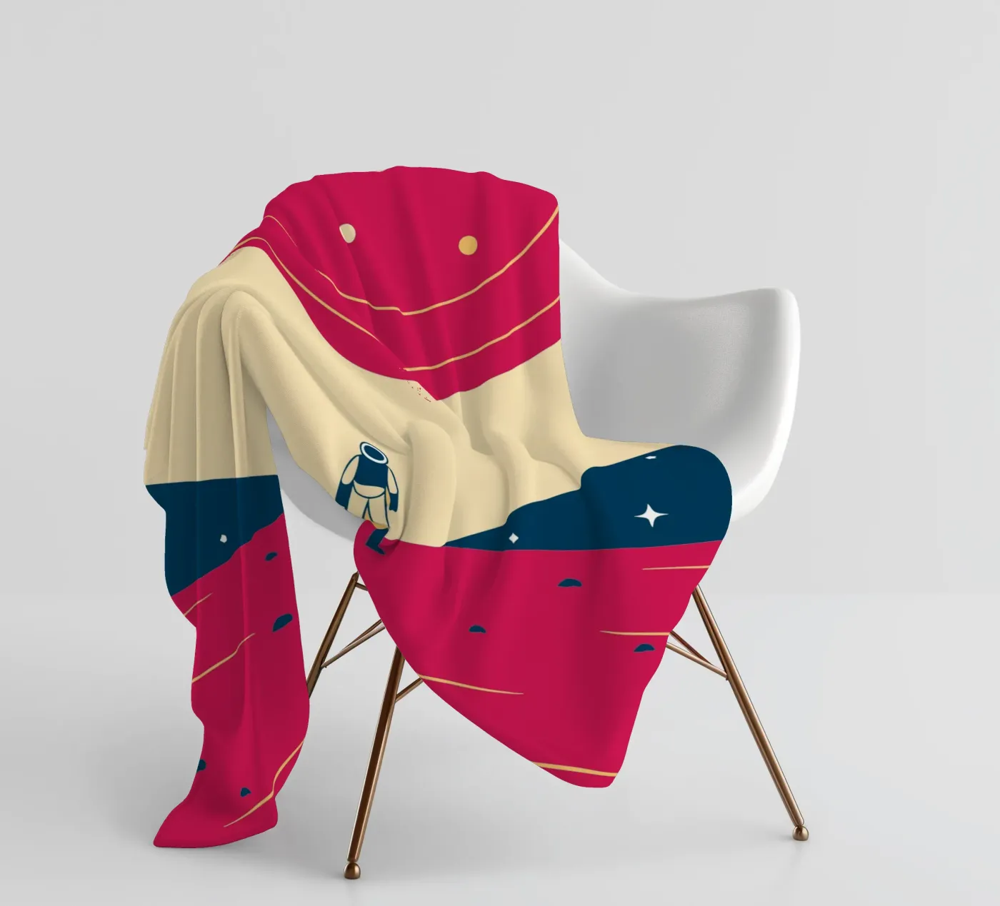 Outer space plaid polaire de TODAY'S SHOP