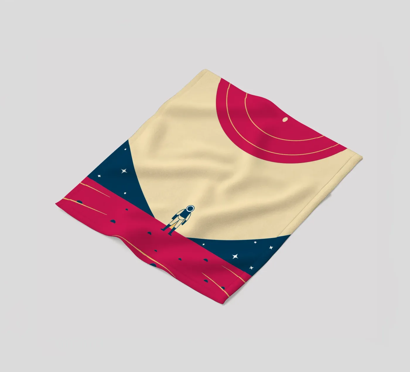 Outer space plaid polaire de TODAY'S SHOP