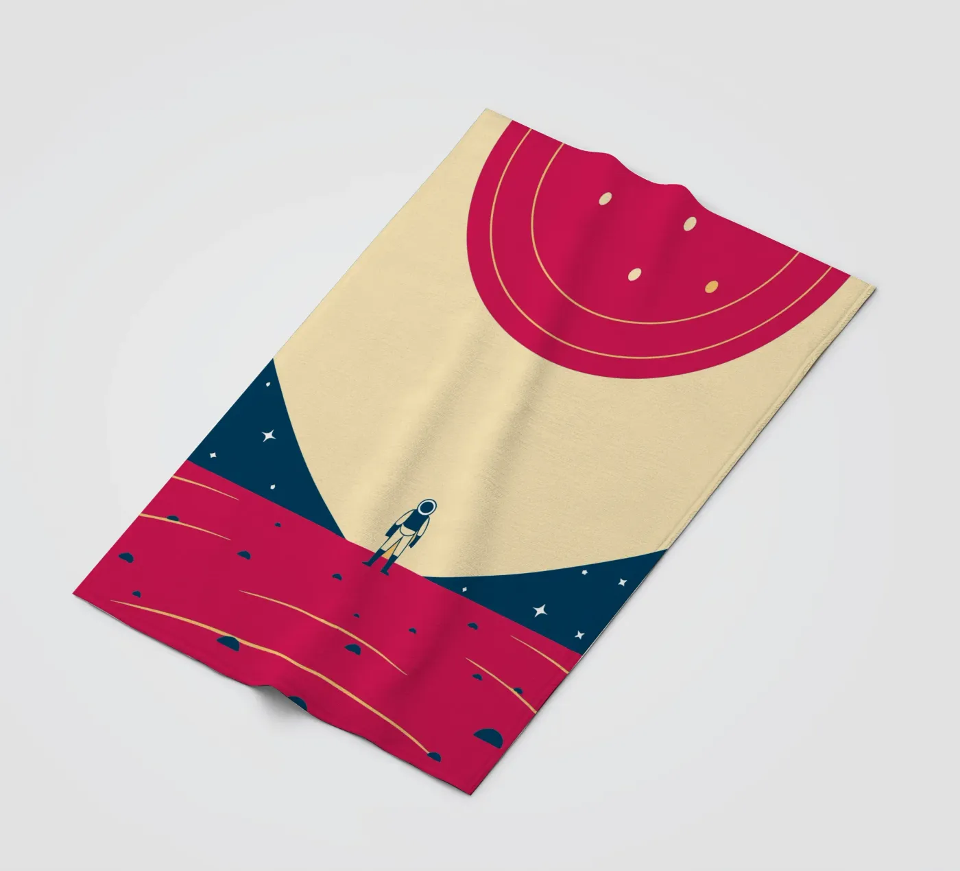 Outer space plaid polaire de TODAY'S SHOP