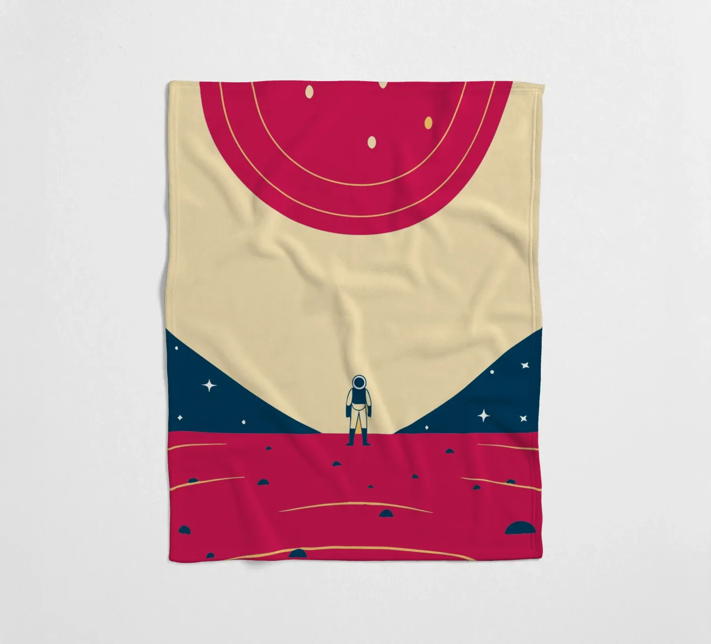 Outer space plaid polaire de TODAY'S SHOP