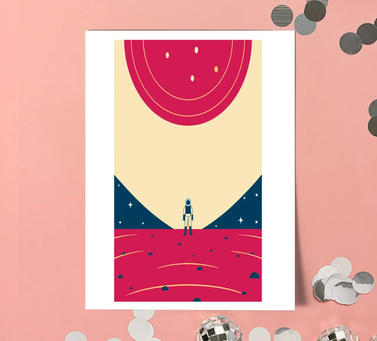 Outer space sticker sheet by TODAY'S SHOP