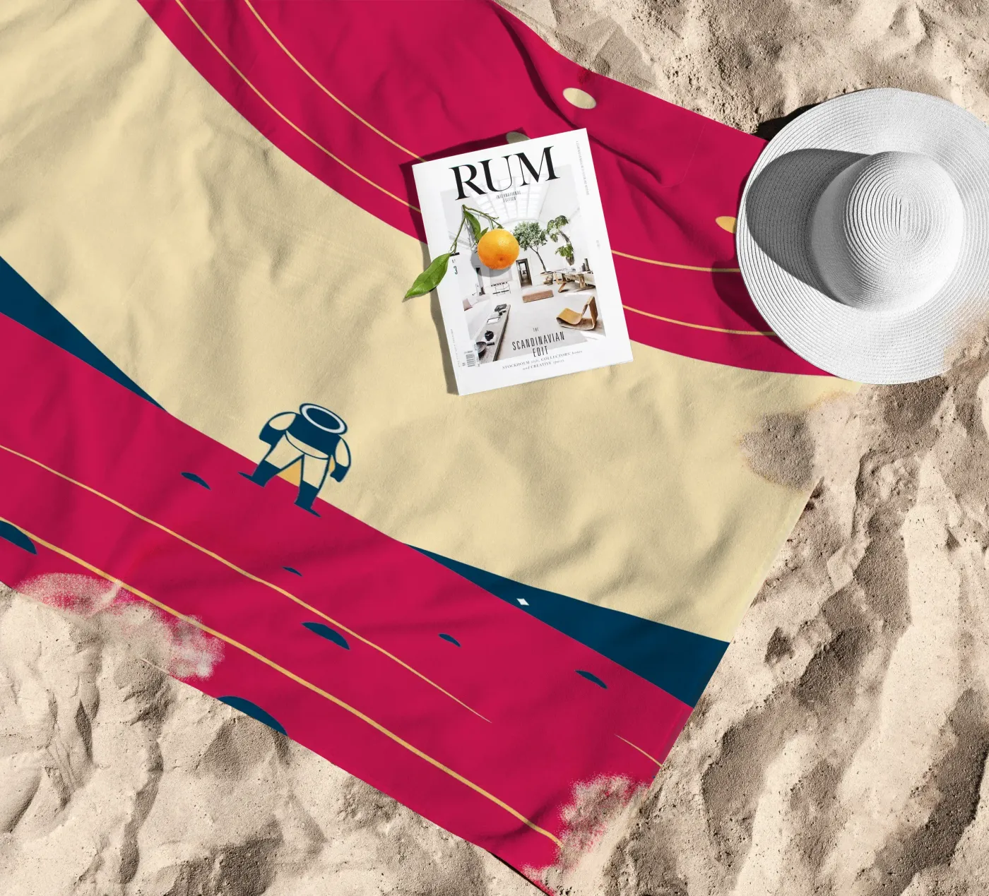 Outer space beach towel by TODAY'S SHOP