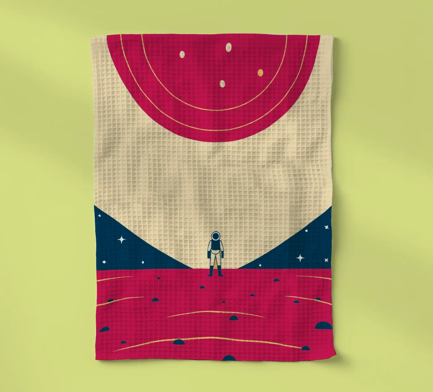 Outer space tea towel by TODAY'S SHOP