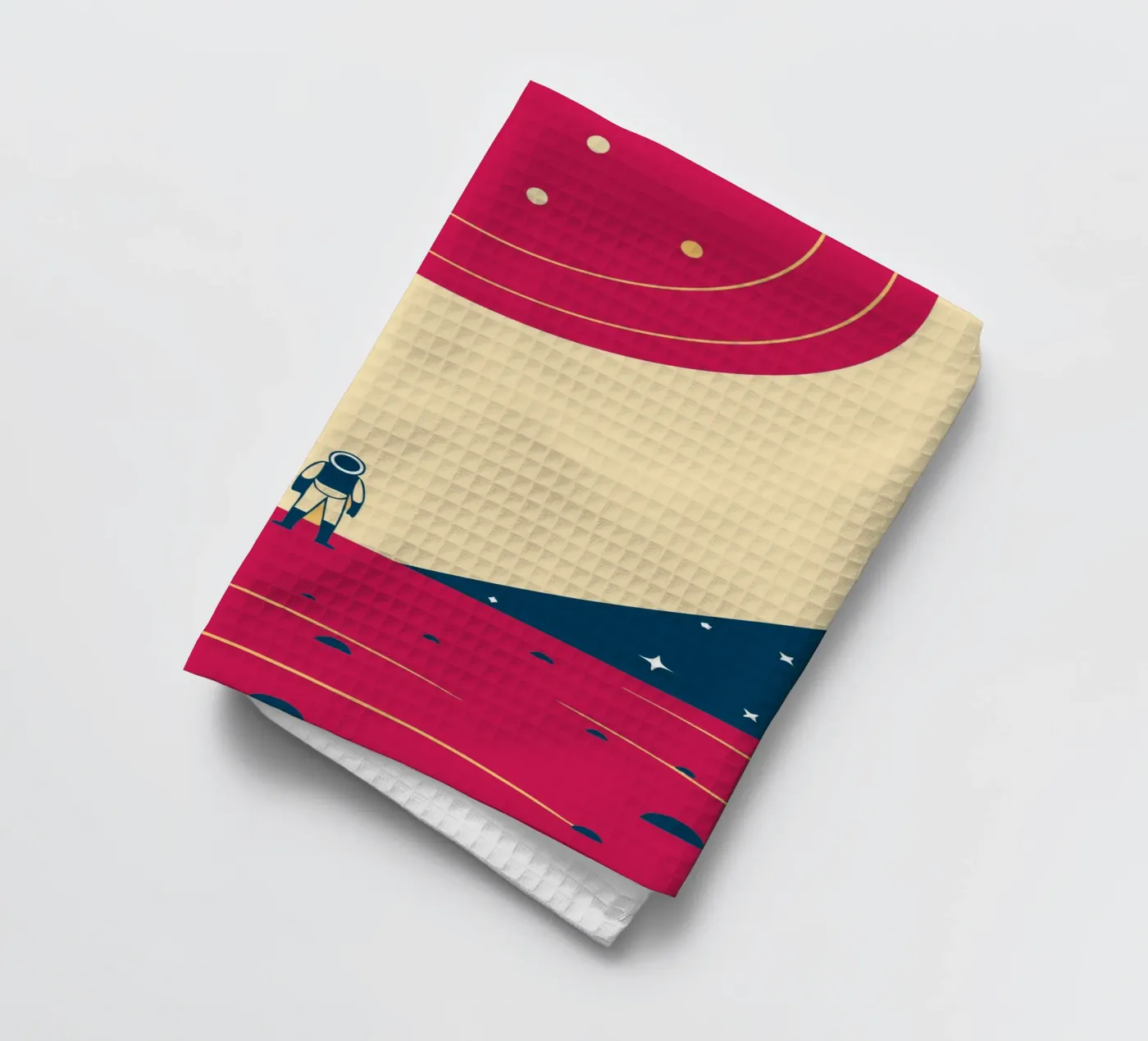 Outer space tea towel by TODAY'S SHOP