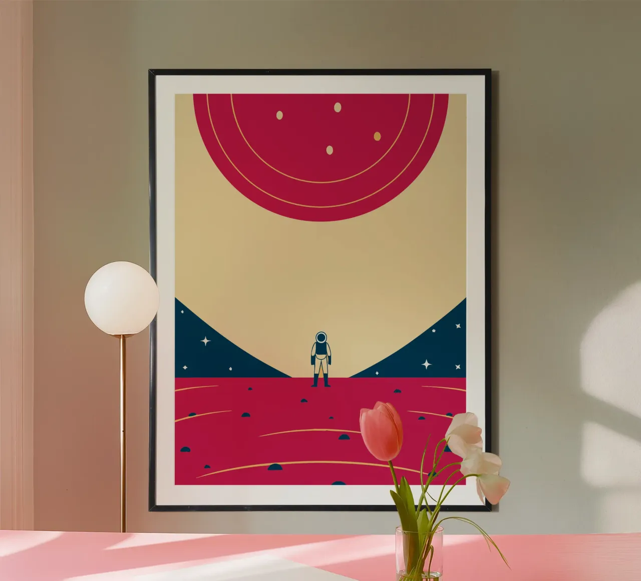 Spazio esterno poster con telaio in alluminio da TODAY'S SHOP