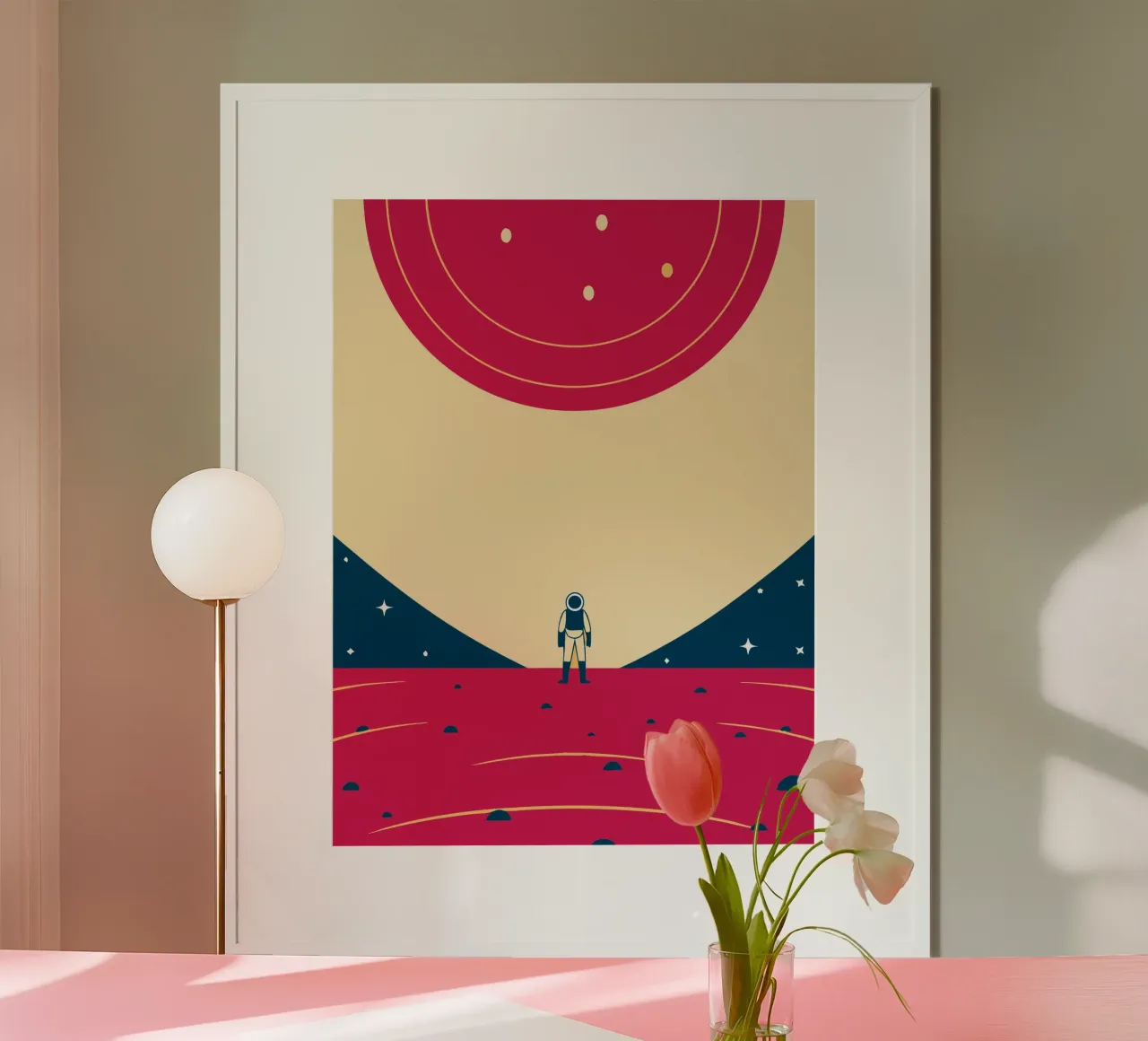 Spazio esterno poster con telaio in alluminio da TODAY'S SHOP