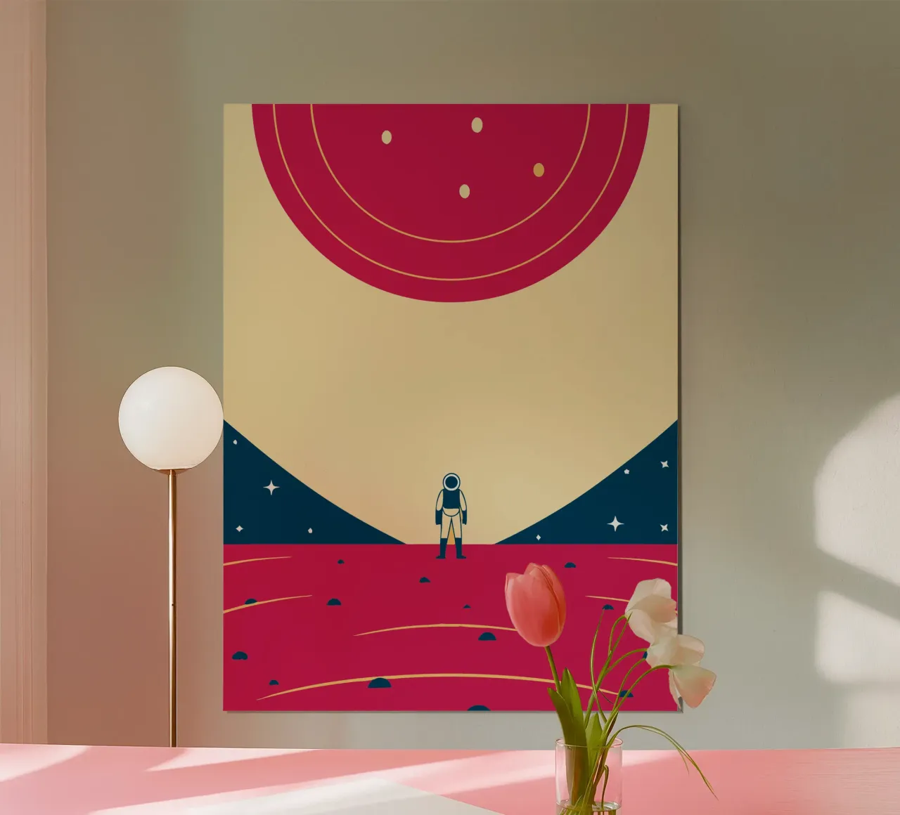Spazio esterno poster con telaio in alluminio da TODAY'S SHOP