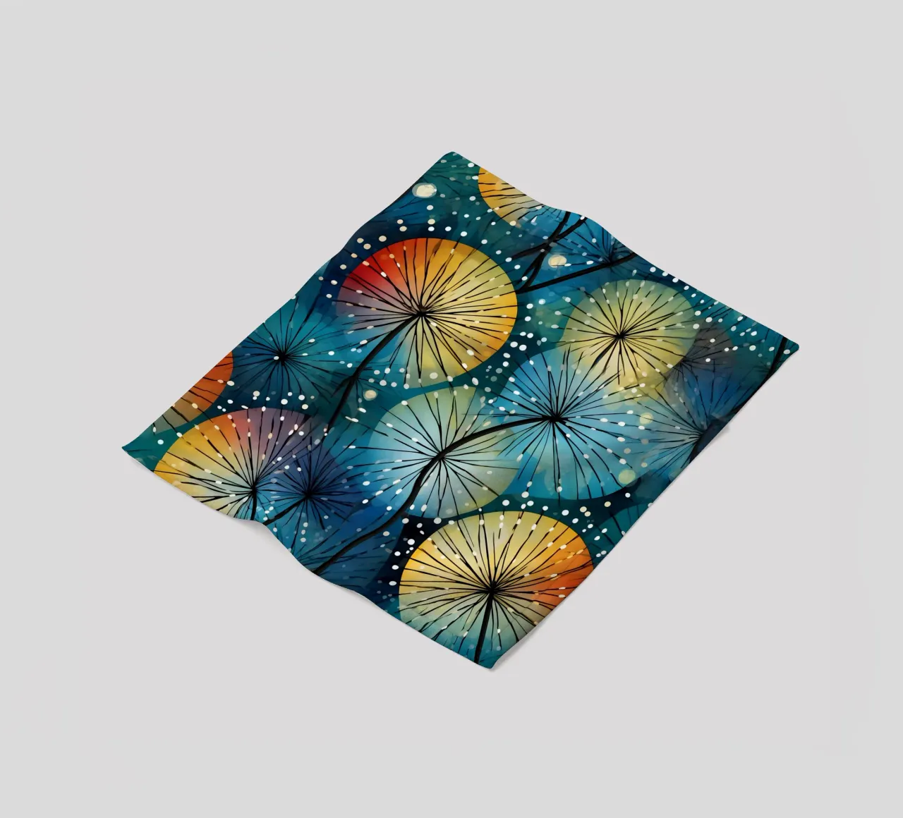 Denti di leone stellati coperta in pile da Botanical Pattern House
