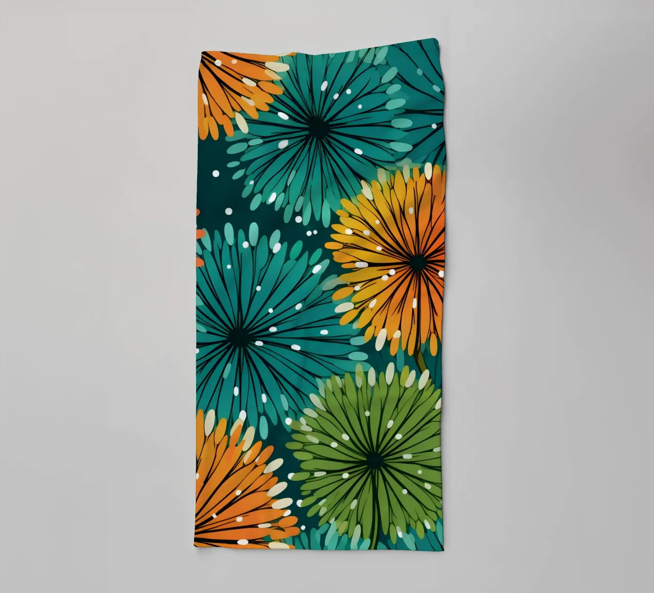 Starlit Dandelions towel by Botanical Pattern House