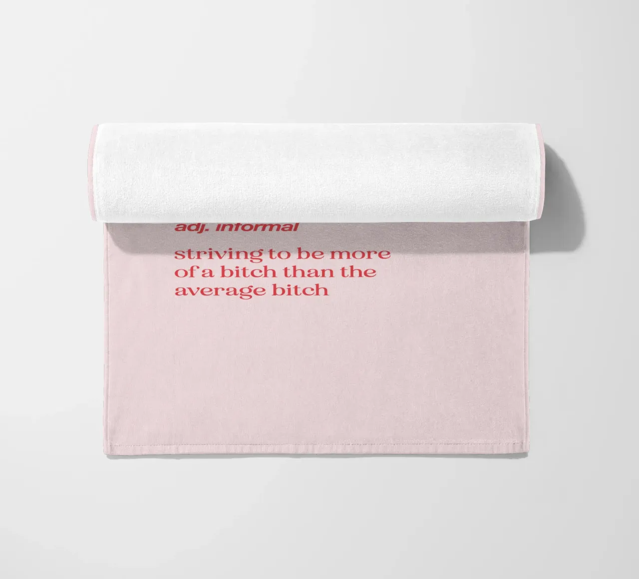 Ambitchous Sassy Mock Dictionary Definition Typography Print beach towel by THE MOTIVATED TYPE