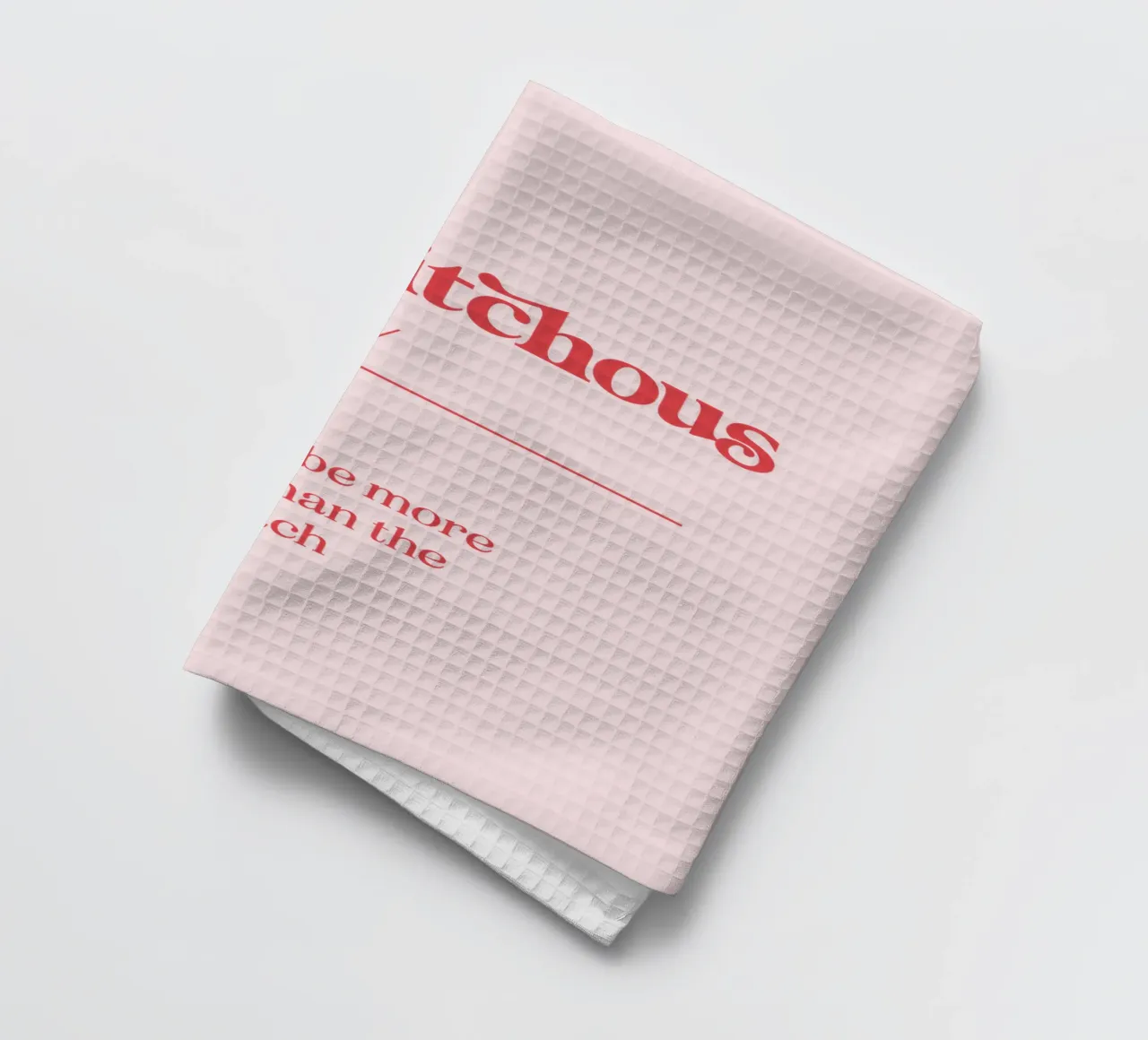 Ambitchous Sassy Mock Dictionary Definition Typography Print tea towel by THE MOTIVATED TYPE