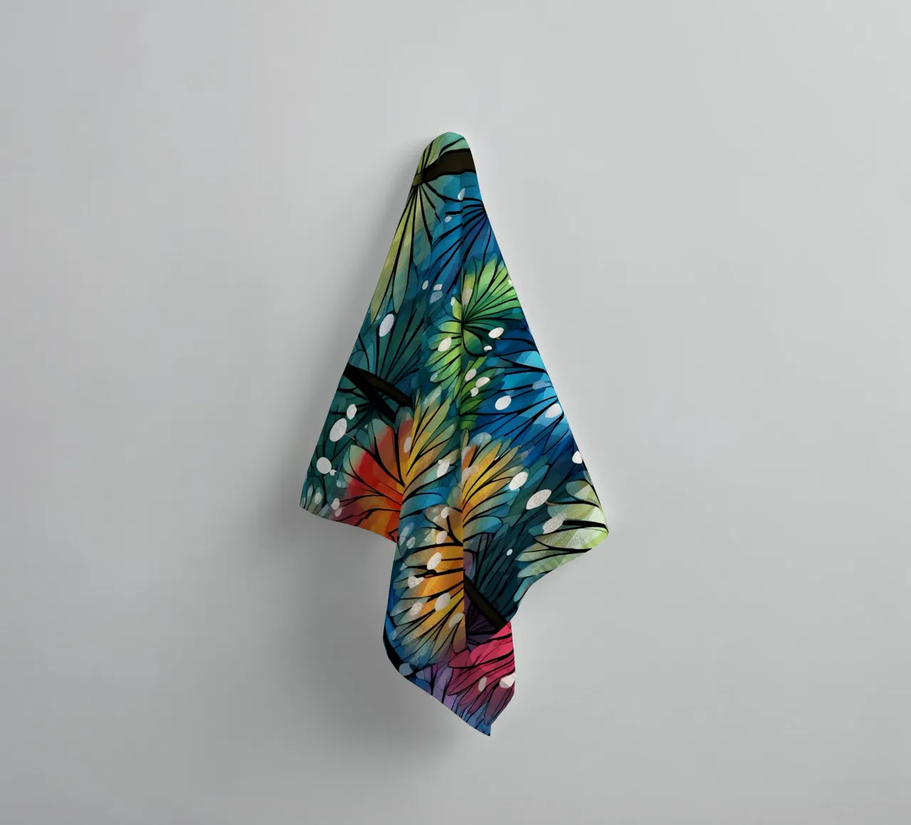 Starlit Dandelions towel by Botanical Pattern House