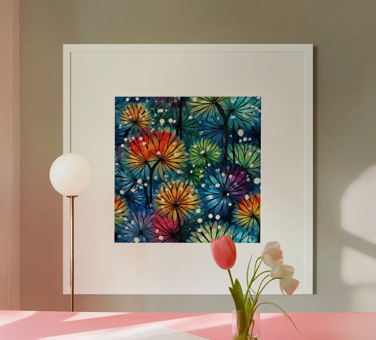 Starlit Pusteblumen Hahnemühle von Botanical Pattern House