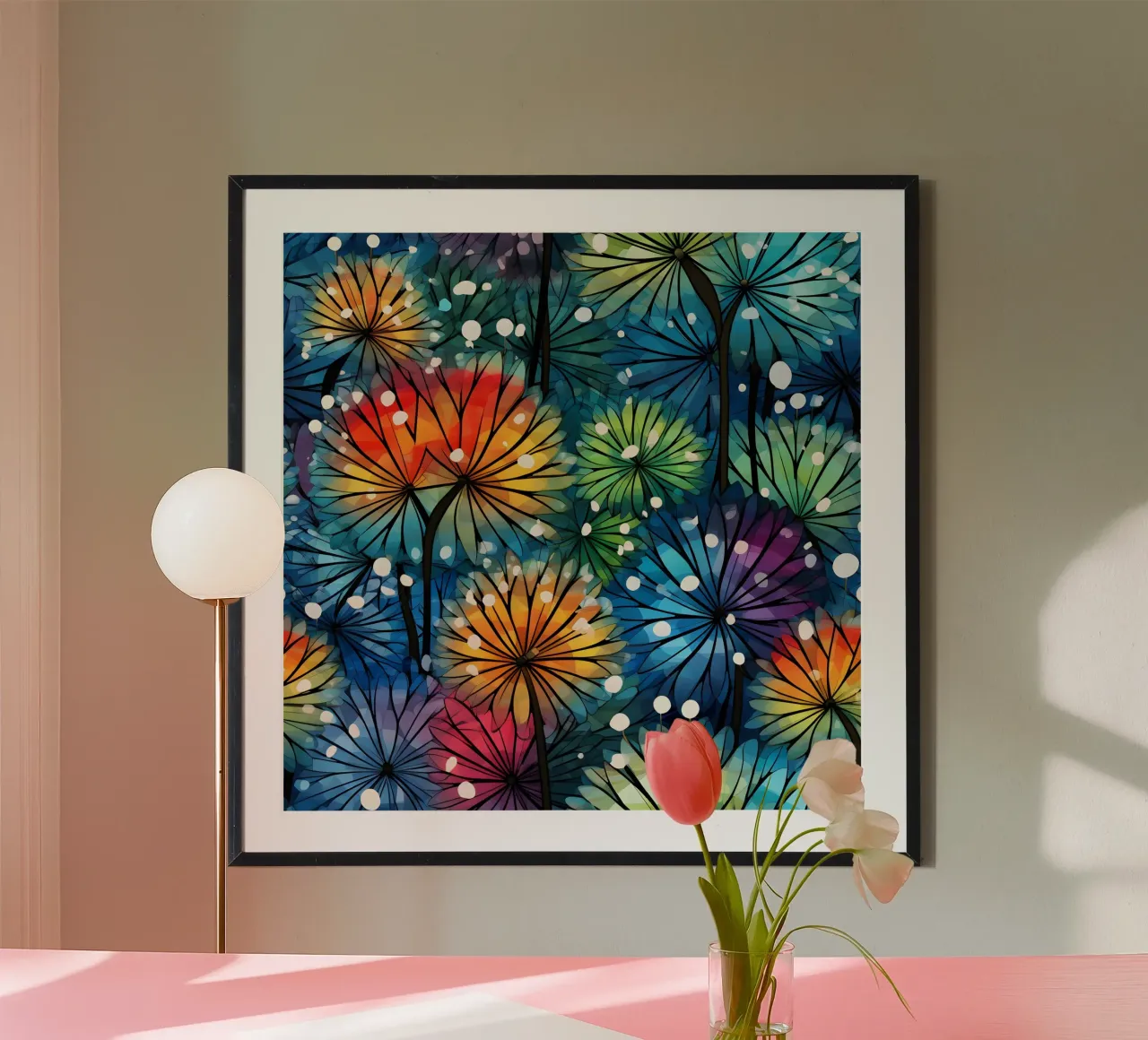 Starlit Pusteblumen Hahnemühle von Botanical Pattern House