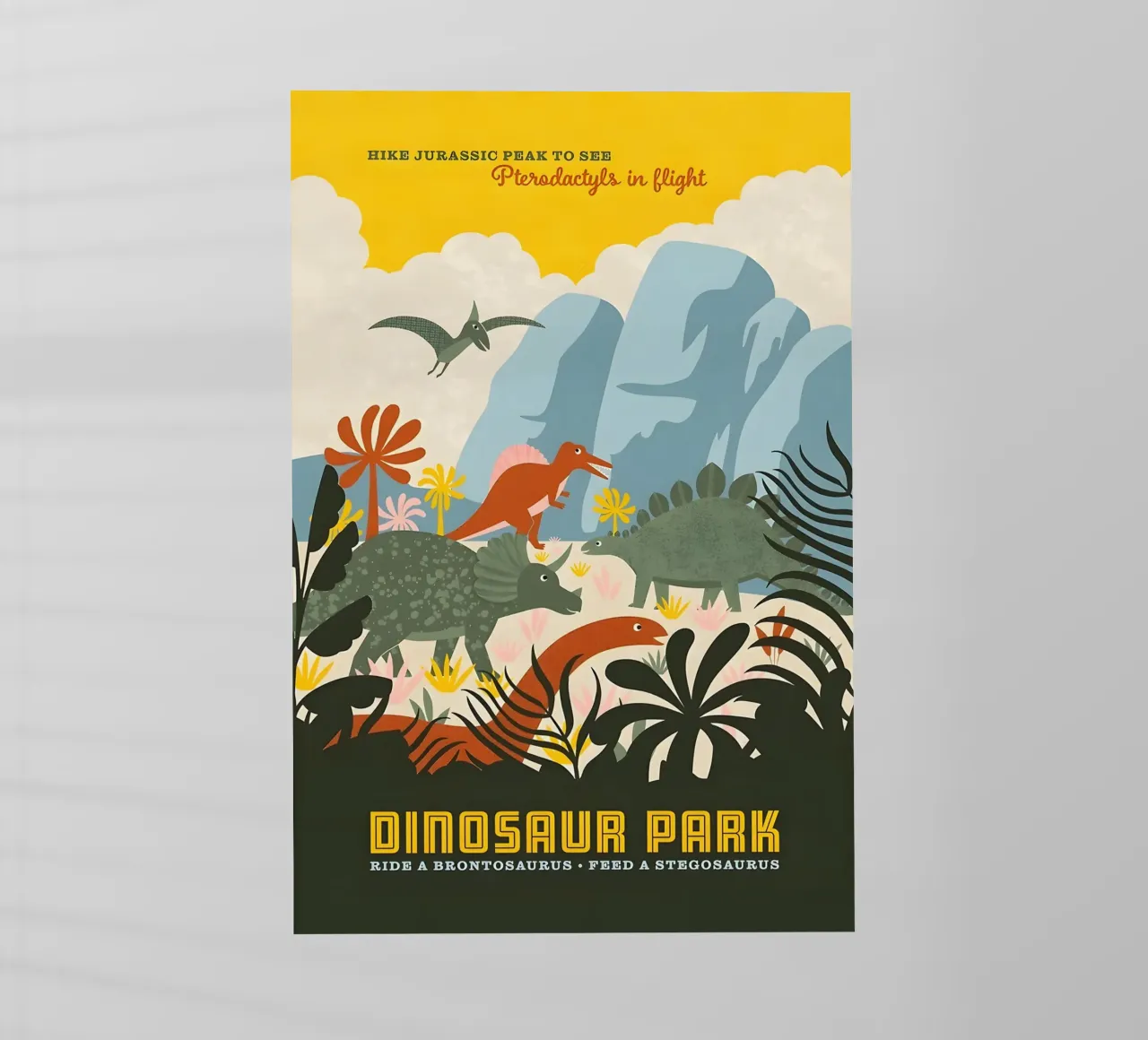 Jurassic Dinosaur Park pellicola backlit da Attaboy Dsgn