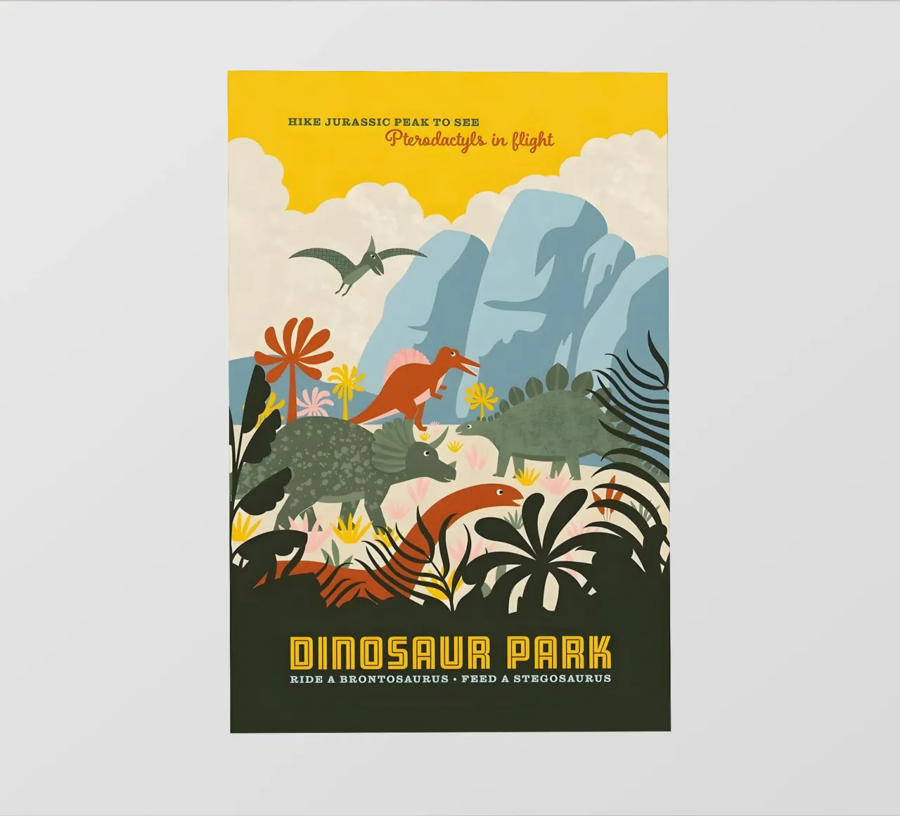 Jurassic Dinosaur Park pellicola backlit da Attaboy Dsgn