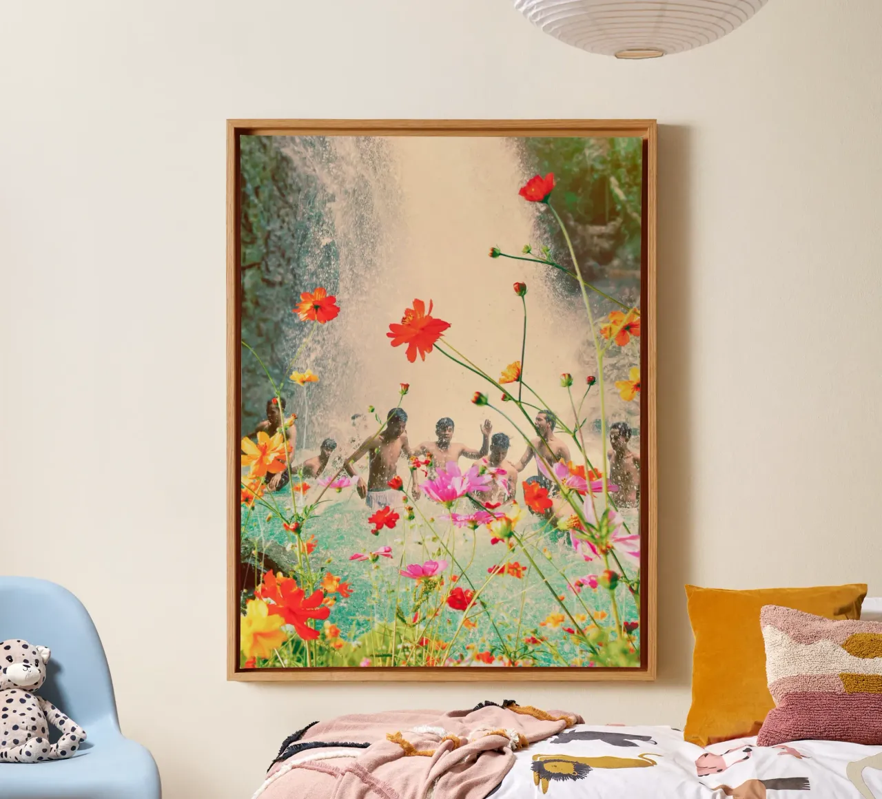 Boys of summer canvas met Baklijst van Ohkimiko