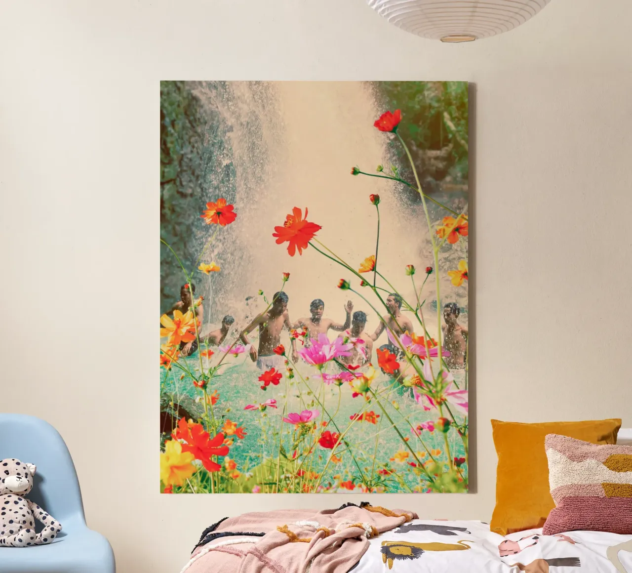 Boys of summer canvas met Baklijst van Ohkimiko