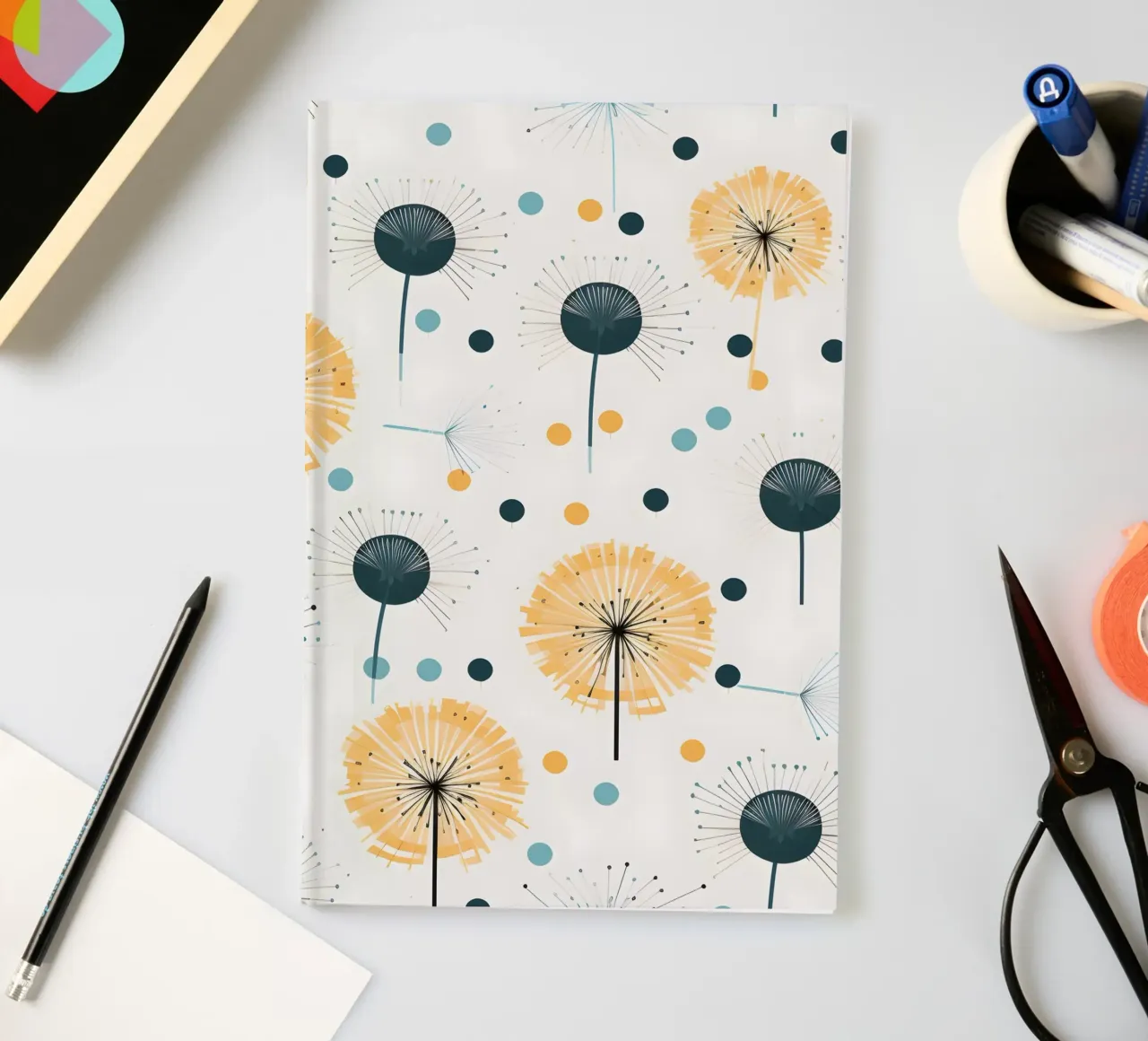Sunny Dandelions notebook by Botanical Pattern House