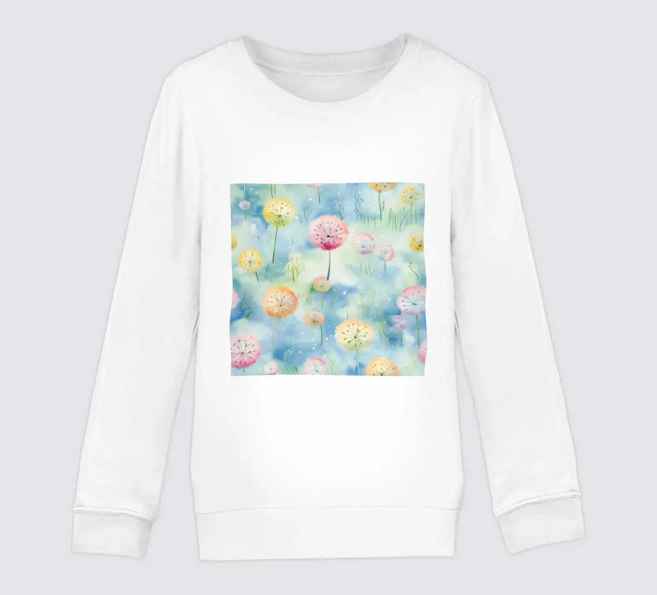 Denti di leone arcobaleno felpa bambino da Botanical Pattern House