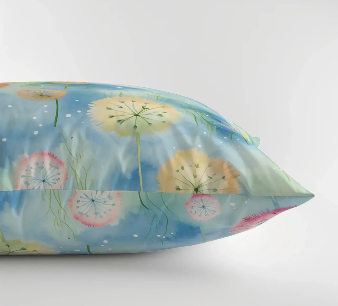 Denti di leone arcobaleno cuscino da Botanical Pattern House