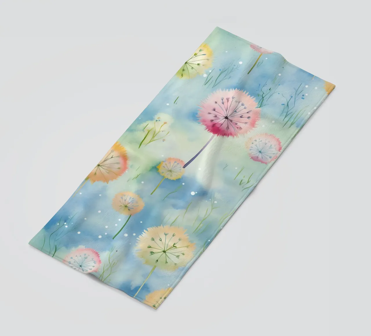 Denti di leone arcobaleno telo mare da Botanical Pattern House
