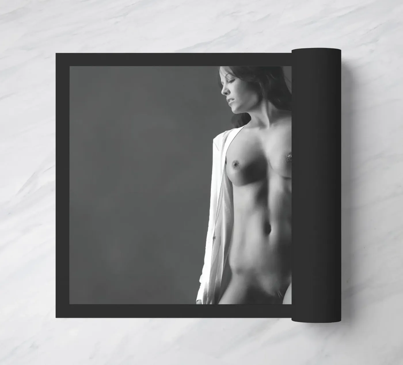 Laura Robed doormat by Dave Hare Photography